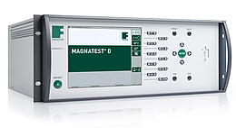 Magneto-inductive testing of the material properties of semi-finished products 