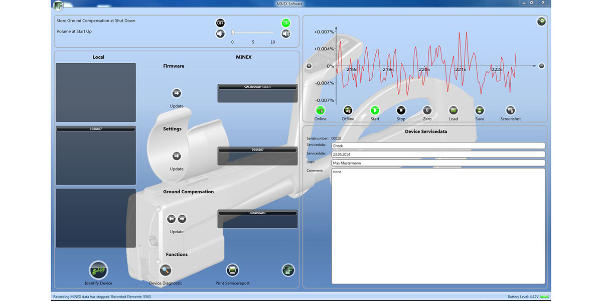 Software for MINEX 4.600